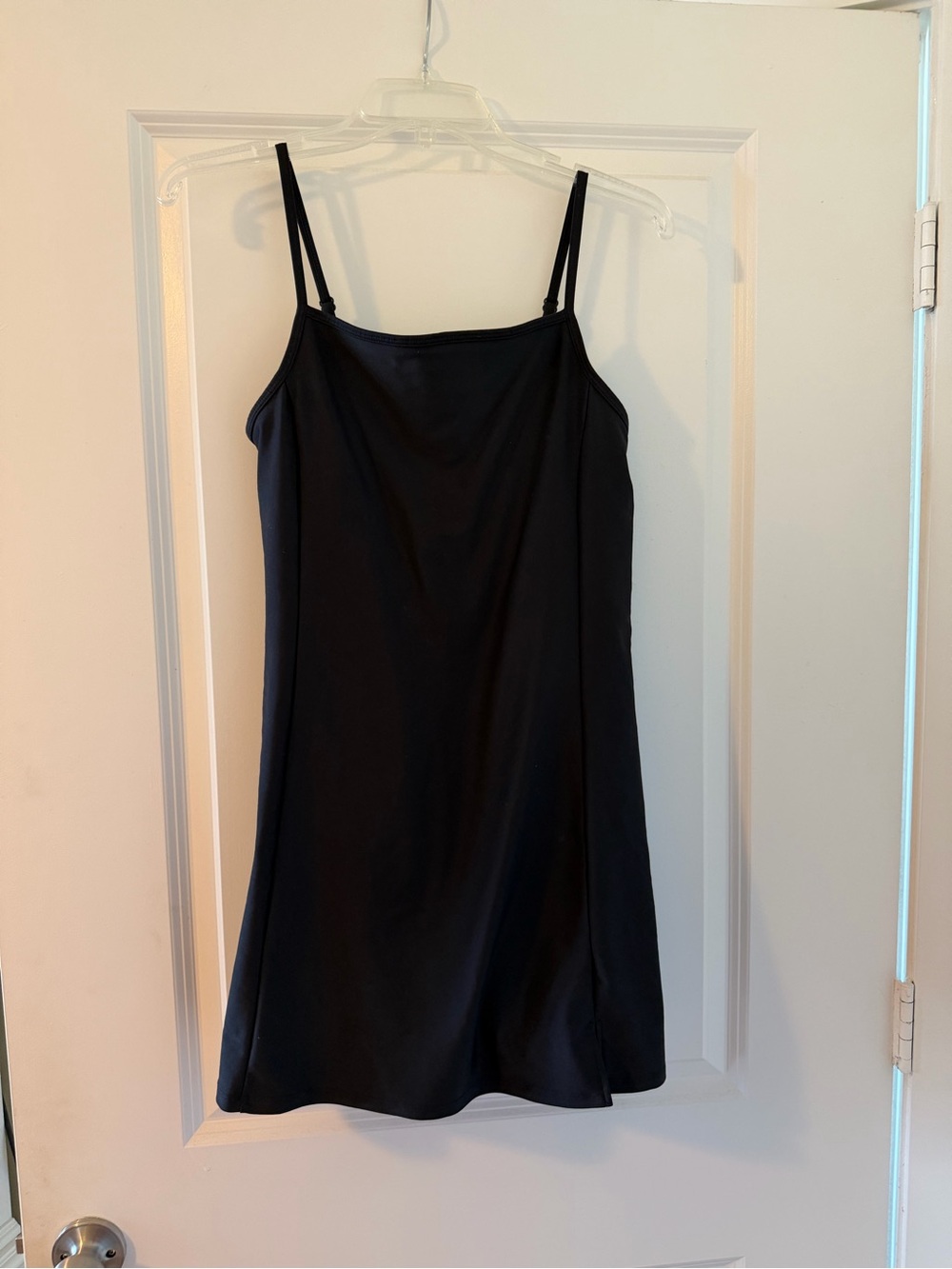 Old Navy Black Mini Slip Dress with Adjustable Spaghetti Straps